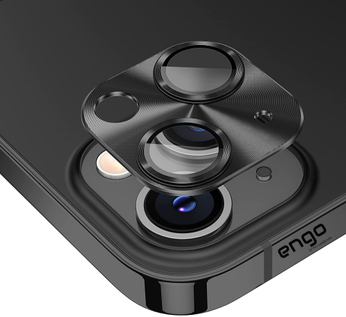 Apple iPhone 13 Kamera Koruyucu Alüminyum Metal Kamera Koruma siyah